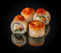 Ролл запеченный Филадельфия с крабом