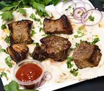 Шашлык на мангале из говядины