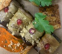 Рулетики из баклажанов с сыром