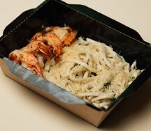 Удон с креветкой Сливочный