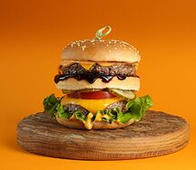 Король-бургер с мраморной говядиной