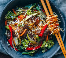 Вок №2 Яичная лапша с говядиной