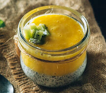 Смузи Манго-маракуйя с семенами чиа