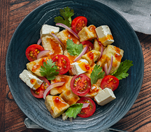 НЕхрустящий баклажан с сыром