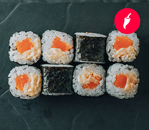 Острый мини с лососем