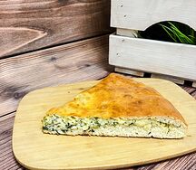 Осетинский пирог сыр и зелень