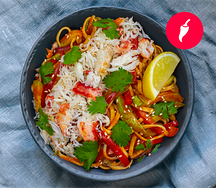 Удон с камчатским крабом