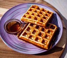 Вафля с кленовым сиропом