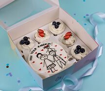 Бенто-торт с капкейками Мы тебя любим!