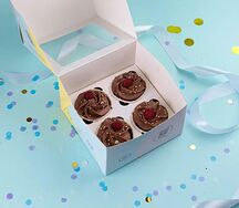 Набор капкейков шоколад 4 шт