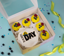 Бенто-торт с капкейками День Строителей