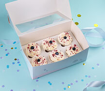 Подарочный набор капкейк малина 6шт