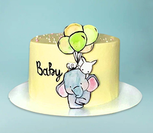 Торт подарочный Слоник с шарами
