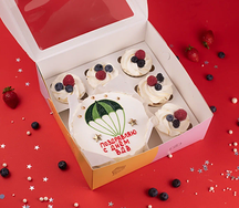 Бенто-торт с капкейками С Днем Вдв