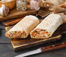 Шаурма с говядиной на углях