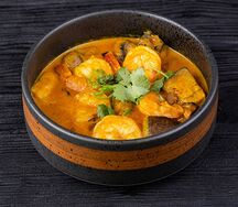 Желтый карри с морепродуктами