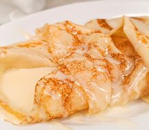 Блин со сгущенным молоком