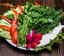 Овощной букет с грузинскими сырами