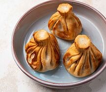 Хинкали с бараниной жареные