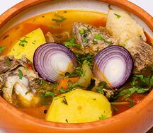 Хашлама из говядины с овощами