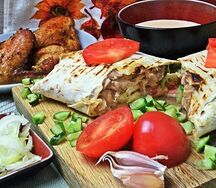 Шаурма по-грузински запечённая