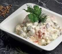 Оливье с ветчиной