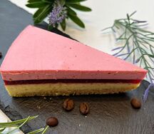 Муссовый чизкейк Яблоко-брусника (без глютена)