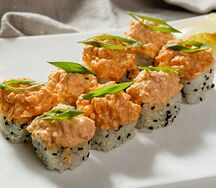 Ролл спайси с креветкой и лососем