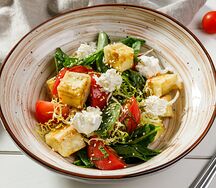 Салат с хрустящим баклажаном