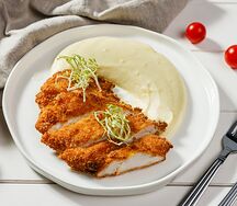 Шницель куриный с картофельным пюре
