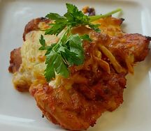 Мясо по-французски с гарниром