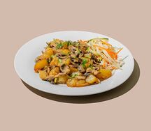 Жареные грибы с картошкой