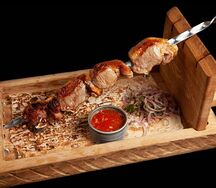 Каре ягнёнка на мангале