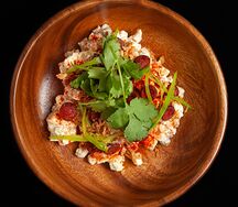 Оливье с копченостями