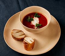 Томатный суп со страчателлой