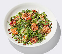 Креветки, рукола и черри 2.0