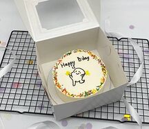 Бенто-торт c посыпкой Танцующий человечек Happy B-day