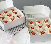 Капкейки с клубникой