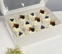 Капкейки с шоколадками и голубикой M