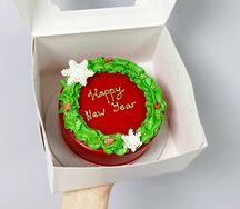 Бенто-торт Happy New Year в подарок на Новый год 