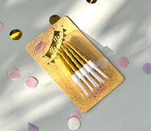 Золотые свечи для вашего бенто-торта