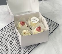 Капкейки с сердечками на день рождения