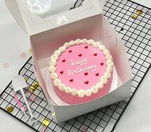 Розовый бенто-торт на день рождения Happy birthday