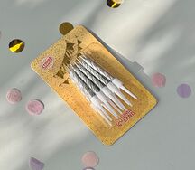 Серебряные свечи для вашего бенто торта