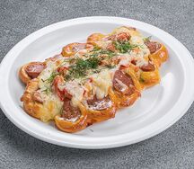 Сосиска с овощами