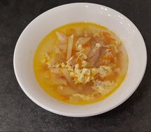 Суп кудрявый куриный