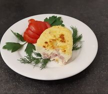 Омлет с ветчиной