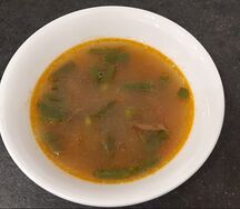 Суп с фасолью и грибами