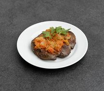 Говяжья печень с овощами