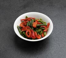 Фасоль стручковая с болгарским перцем